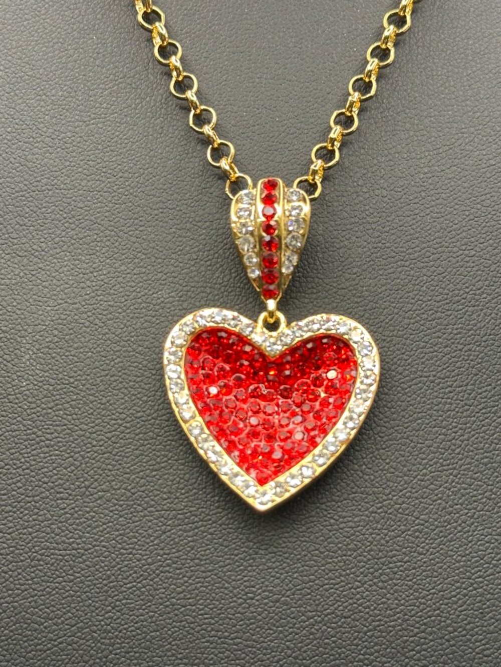Butler & Wilson “Love Heart” Pendant Necklace